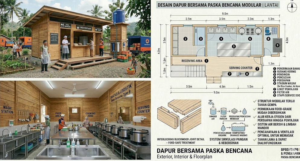 Dapur Darurat Modular